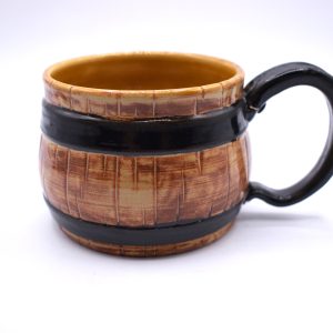 Short wrought iron barrel mug DISCOUNTED