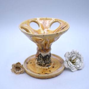 Caramel drizzle snowy pines toothbrush holder