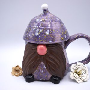 Purple whimsy gnome mug 15 oz