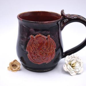 Red dragon emblem mug 16 oz