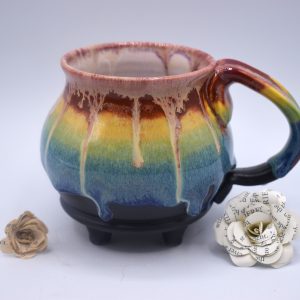 Rainbow cauldron mug #3 15 oz