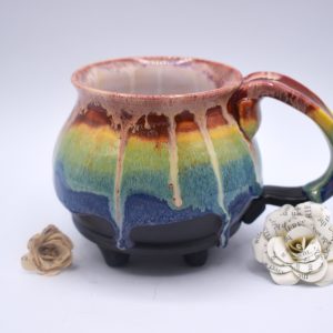 Rainbow cauldron mug #4 14 oz