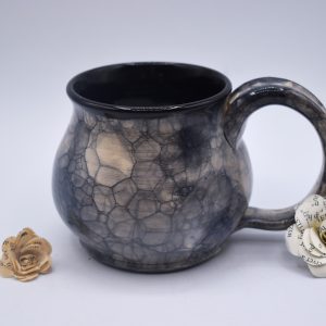 Black and white bubble mug 12 oz