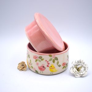 Love birds French butter keeper