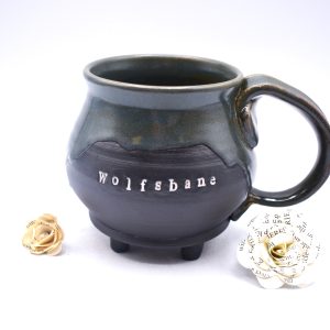 Wolfsbane cauldron mug 16 oz