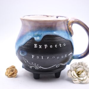 Wolf patronus cauldron mug 19 oz