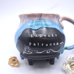 Hummingbird patronus cauldron mug 16 oz