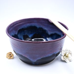 Large purple noodle bowl