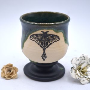 Mini luna moth goblet 5 oz