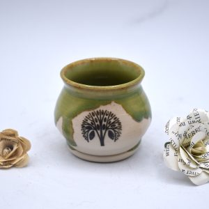 Green mini tree of life shot glass 3 oz