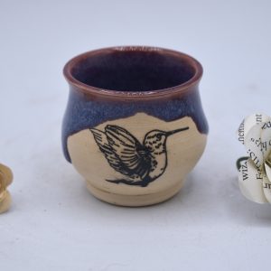 Mini hummingbird shot glass 2 oz